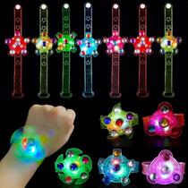 Pacote com 25 pulseiras LED Light Up Fidget Spinner