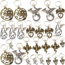 Pacote com 28 chaveiros Metal Dragon da Roaqua, lembrancinhas para festas de aniversário Pacote com 28 chaveiros Metal Dragon da Roaqua, lembrancinhas para festas de aniversário