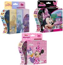 Pacote com 3 adesivos infantis em 30 designs, 600 peças de adesivos de rolo de etiqueta autoadesiva de 1-1/2 polegadas para crianças e professores (princesa e minne)