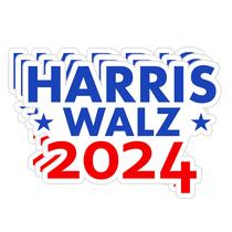 Pacote com 3 adesivos Kamala Harris Tim Walz 2024 à prova d'água