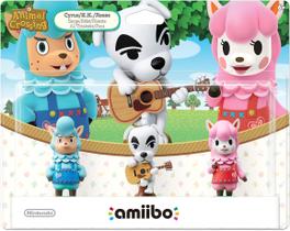 Pacote com 3 Amiibo Animal Crossing Series para Nintendo Wii U Pacote com 3 Amiibo Animal Crossing Series para Nintendo Wii U