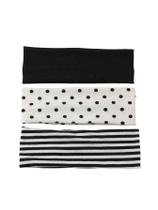 Pacote com 3 bandanas MakeMechic Zebra Polka Dots para mulheres Pacote com 3 bandanas MakeMechic Zebra Polka Dots para mulheres