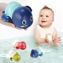 Pacote com 3 brinquedos de banho TOHIBEE Cute Swimming Turtle para 1 a 3 anos Pacote com 3 brinquedos de banho TOHIBEE Cute Swimming Turtle para 1 a 3 anos