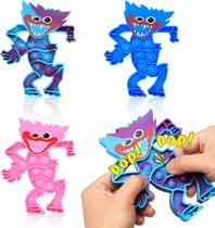 Pacote com 3 brinquedos Poppy Playtime Huggy Wuggy Pop It Fidget, brinquedo de descompressão sensorial Push Pop Bubble, para presentes de aniversário de Natal