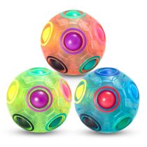 Pacote com 3 brinquedos Puzzle Ball Vdealen Magic Rainbow Fidget
