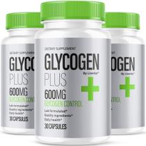 (Pacote com 3) Cápsulas Glycogen Plus de 600 mg - Fornecimento para 3 meses (Pacote com 3) Cápsulas Glycogen Plus de 600 mg - Fornecimento para 3 meses