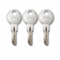 Pacote com 3 chaves Rolvyns DT018 compatível com dispositivos de saída Detex Fort Pacote com 3 chaves Rolvyns DT018 compatível com dispositivos de saída Detex Fort