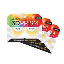 Pacote com 3 cílios Laflare 3D PRISM COLOR LASH Faux Mink Silk
