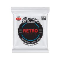 Pacote com 3 cordas de guitarra acústica Martin Retro Monel Light Gauge