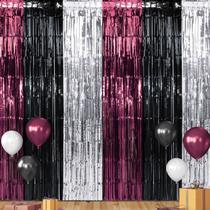 Pacote com 3 decorações de fundo com franjas para formatura Pacote com 3 decorações de fundo com franjas para formatura