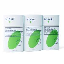 Pacote com 3 desodorantes HIBAR Fresh Rain & Cucumber Plastic Free Pacote com 3 desodorantes HIBAR Fresh Rain & Cucumber Plastic Free