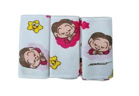 Pacote com 3 Faixa de Umbigo Turma da Monica e Cebolinha