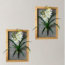 Pacote com 3 Flores de Orquídea Dançante Artificial para Composição Moderna Mesas - DE2123 Pacote com 3 Flores de Orquídea Dançante Artificial para Composição Moderna Mesas - DE2123