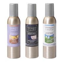 Pacote com 3 fragrâncias populares Room Spray Yankee Candle, 44 ml Pacote com 3 fragrâncias populares Room Spray Yankee Candle, 44 ml