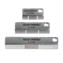 Pacote com 3 Fret Leveler MusicNomad Diamond U-File para guitarra Frets