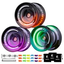Pacote com 3 funções duplas do Yoyo MAGICYOYO K2 Crystal com acessórios