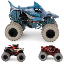 Pacote com 3 Monster Trucks Toy Monster Jam Into The Deep