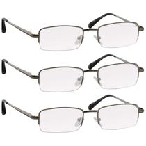 Pacote com 3 óculos de leitura TruVision Readers 9509-HP - Silver 2.50