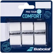 Pacote com 3 Overgrip Babolat Pro Tour 2.0 Comfort White