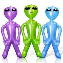 Pacote com 3 pacotes infláveis de Alien Novelty Place Jumbo 84 cm para crianças Pacote com 3 pacotes infláveis de Alien Novelty Place Jumbo 84 cm para crianças