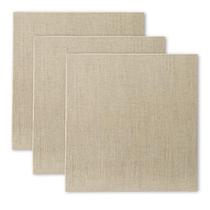 Pacote com 3 painéis de linho com primer transparente Senso de 12x12" Pacote com 3 painéis de linho com primer transparente Senso de 12x12"