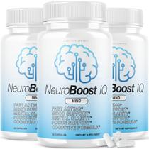 (Pacote com 3) Pílulas cerebrais do suplemento Neuro Boost IQ 180 cápsulas