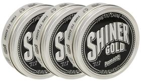 Pacote com 3 pomade Shiner Gold 120 ml