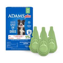 Pacote com 3 pulgas e carrapatos em cães grandes Adams Plus