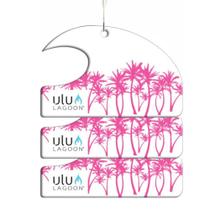 Pacote com 3 purificadores de ar suspensos para carros Ulu Lagoon Pink Palms Pacote com 3 purificadores de ar suspensos para carros Ulu Lagoon Pink Palms
