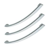 Pacote com 3 Puxadores Cromados Light Beckmann