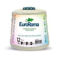 Pacote com 3 Rolo Barbante Cru N12 4/12 Fios 1kg 508m Euroroma