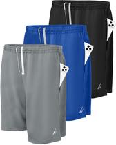 Pacote com 3 shorts esportivos NY Threads Quick Dry GG