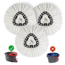 Pacote com 3 substitutos Mop Head para o sistema O Cedar Spin Mop de 1 tanque Pacote com 3 substitutos Mop Head para o sistema O Cedar Spin Mop de 1 tanque