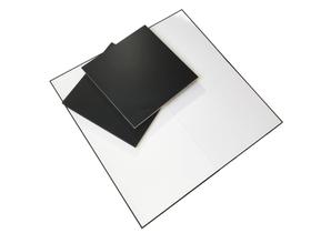 Pacote com 3 tabuleiros de jogo em branco, dobráveis quádruplos de 20 x 20 cm com acabamento fosco