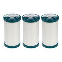 Pacote com 3 Thread C&C Outdoor, 183 m, branco, 100% poliéster Pacote com 3 Thread C&C Outdoor, 183 m, branco, 100% poliéster