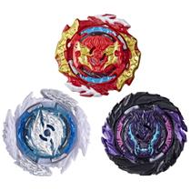 Pacote com 3 Toy Beyblade Burst QuadDrive Sonic Warp para crianças a partir de 8 anos