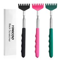 Pacote com 3 unidades de aço inoxidável extensível Back Scratcher YIMICOO