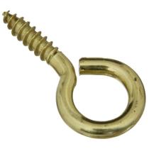 Pacote com 3 unidades de latão sólido Screw Eyes National Hardware N119-362 V2015 Pacote com 3 unidades de latão sólido Screw Eyes National Hardware N119-362 V2015