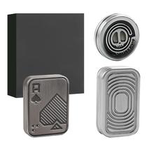 Pacote com 3 unidades de metal magnético Fidget Slider JUDIXY para adultos, prateado Pacote com 3 unidades de metal magnético Fidget Slider JUDIXY para adultos, prateado