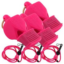 Pacote com 3 Whistle Fox 40 Classic CMG com cordão Breakaway (rosa)