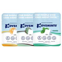 Pacote com 3 xilitol comestível patenteado Aligner Mints Movemints Clear