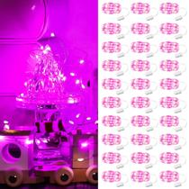 Pacote com 30 baterias LED String Lights ZSJWL rosa de 2 m 20
