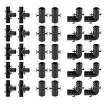 Pacote com 30 EFIELD 3/4 Poly PPSU Barb Crimp Pex Fitting