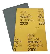 Pacote com 30 folhas de lixa dg 2000 - 3m