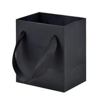 Pacote com 30 sacolas de presente pretas pequenas Aosric 10x7x11 cm