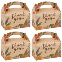 Pacote com 36 caixas de lembrancinhas florais de agradecimento DjinnGlory Kraft, 16x9x9 cm
