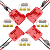 Pacote com 4 adaptadores de bateria Power Wheels para Milwaukee M18 Pacote com 4 adaptadores de bateria Power Wheels para Milwaukee M18