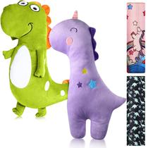 Pacote com 4 almofadas de cinto de segurança para crianças, assento de carro, capa macia, unicórnio