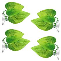 Pacote com 4 almofadas de folhas de peixe Betta URATOT Simulando Habitat Natural