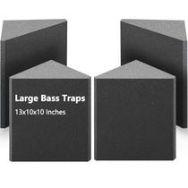 Pacote com 4 Bass Trap Acoustic Foam Corner Delta para estúdio Pacote com 4 Bass Trap Acoustic Foam Corner Delta para estúdio